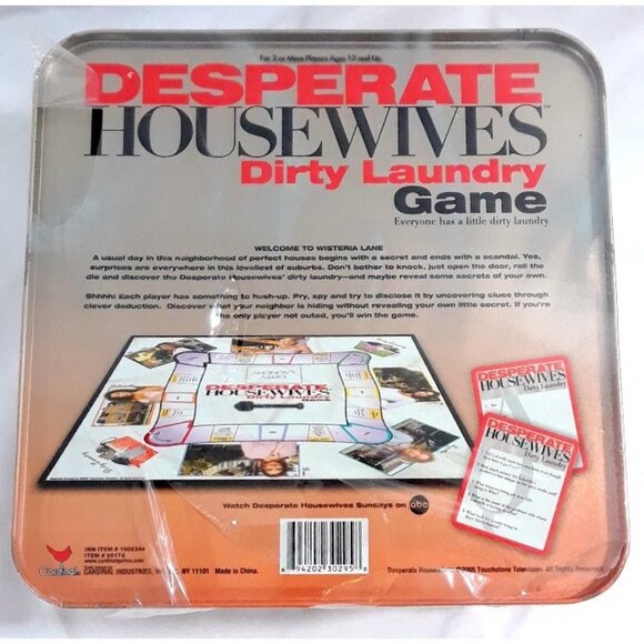 Cardinal Desperate Housewives Dirty Laundry Game in a Tin - Picture 2 of 3